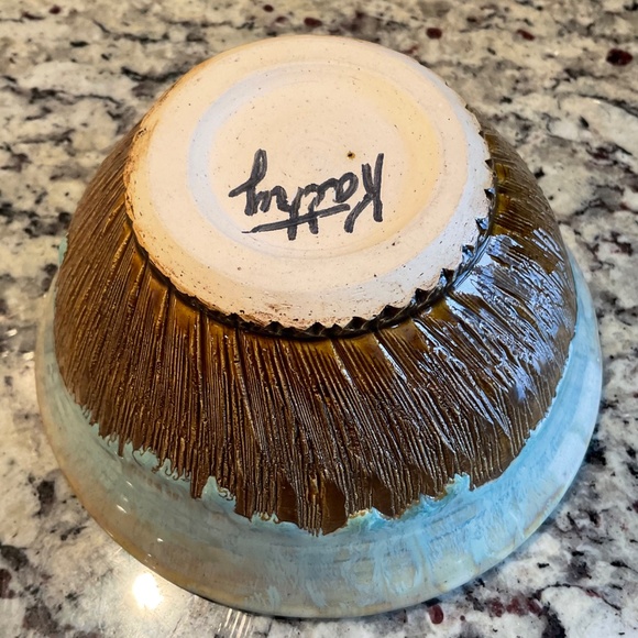 Handmade Ceramic Bowl - Drip Glaze Pottery - Picture 11 of 15